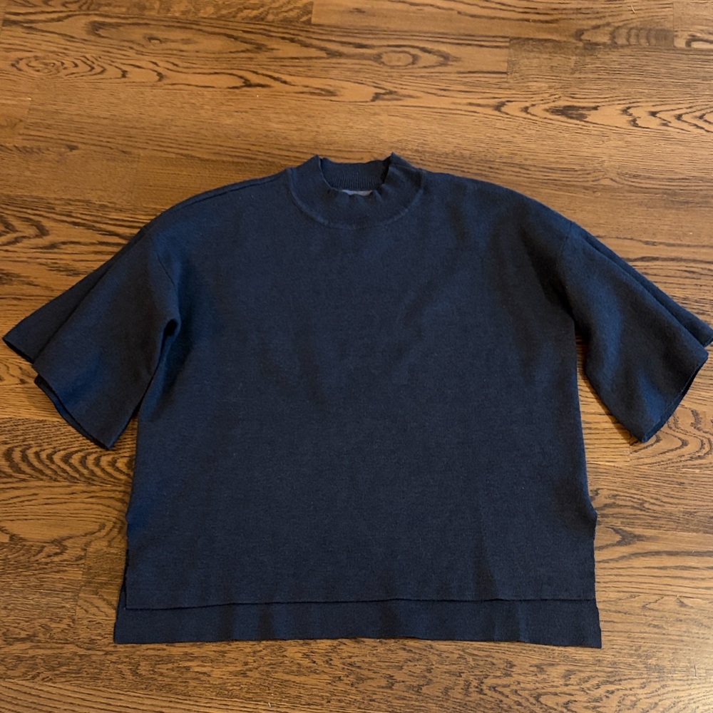 Sunday in Brooklyn Navy Blue Top